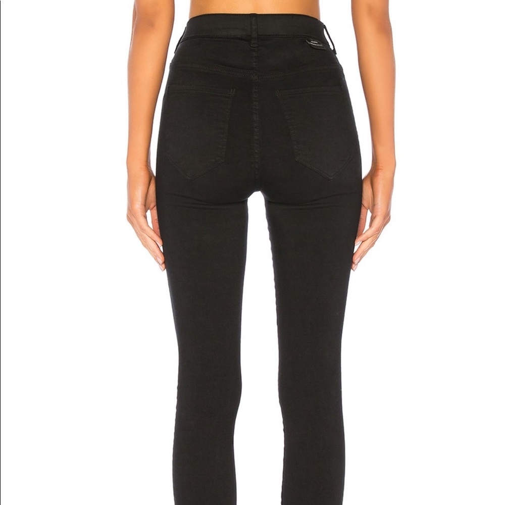 Dr Denim Black High Waisted Skinny Tight Stretch Jeans Size Medium - Picture 4 of 8